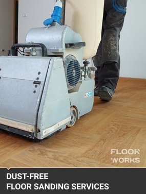 dust-free equipment for floor restoration
