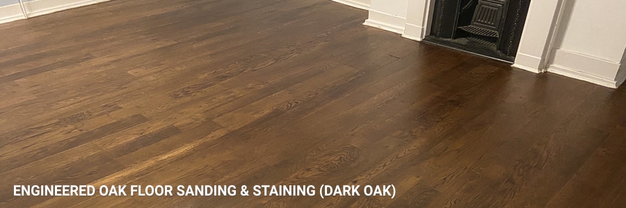 Engineered Oak Floor Sanding Dark Oak 1