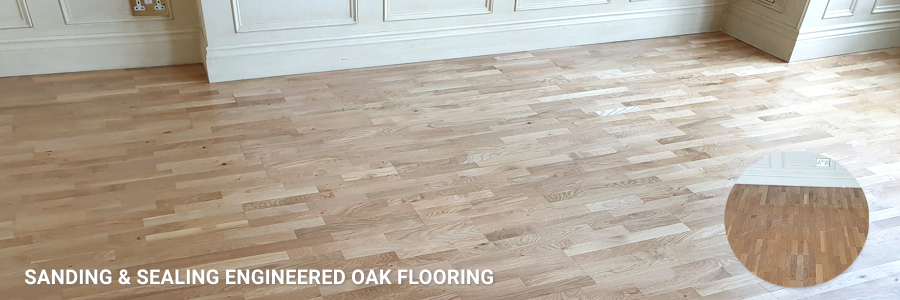 Engineered Oak Flooring Sanding Sealing