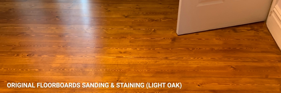 Floorboards Original Sanding Staining Light Oak 1