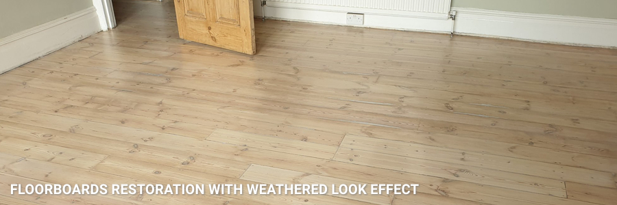 Floorboards Restoration In Weathered Effect