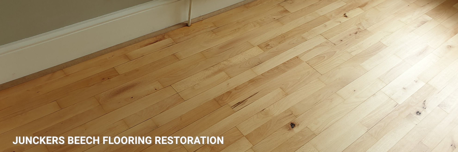 restoration of Solid Junckers Beech flooring