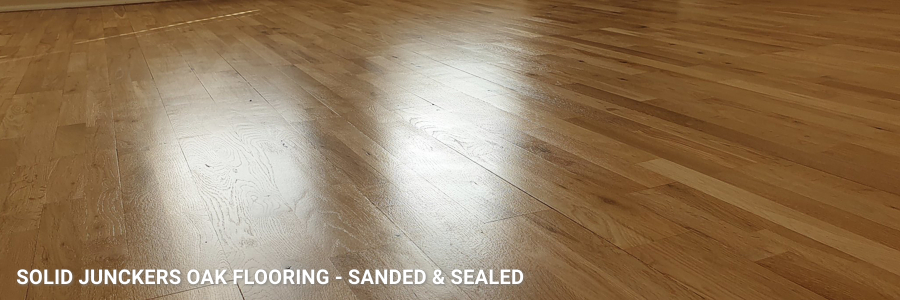 Solid Junckers Oak Flooring Sanding And Sealing