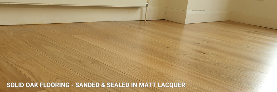 Solid Oak Flooring Matt Lacquer