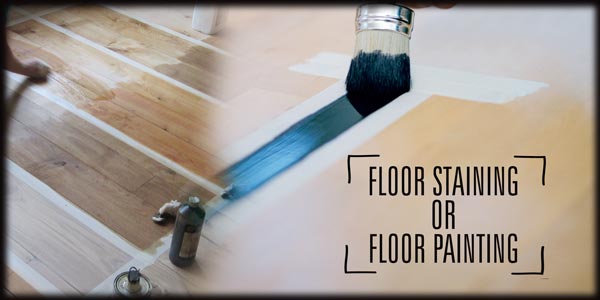 Staining And Painting A Wood Floor Is Not The Same Thing