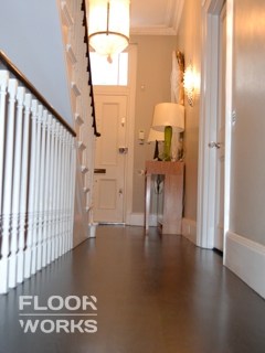Floor refinishing project in Perivale