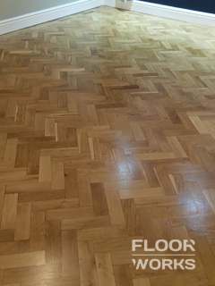 Floor refinishing project in Chingford