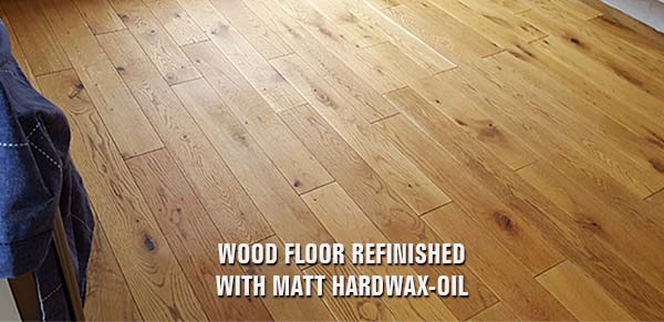 wood floor refinished with hardwax-oil