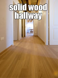 solid wood flooring in hallway