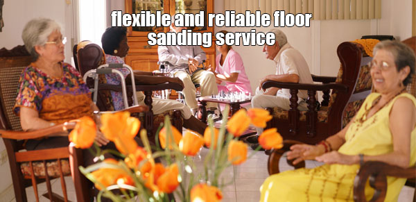 wood floor sanding services for care and nursing homes