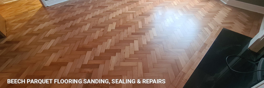 Beech Parquet Flooring Restoration