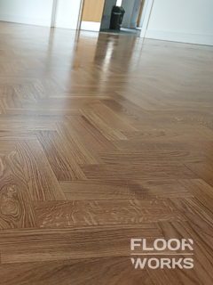 Floor refinishing project in Forest Hill