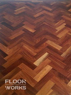 Floor refinishing project in Sutton