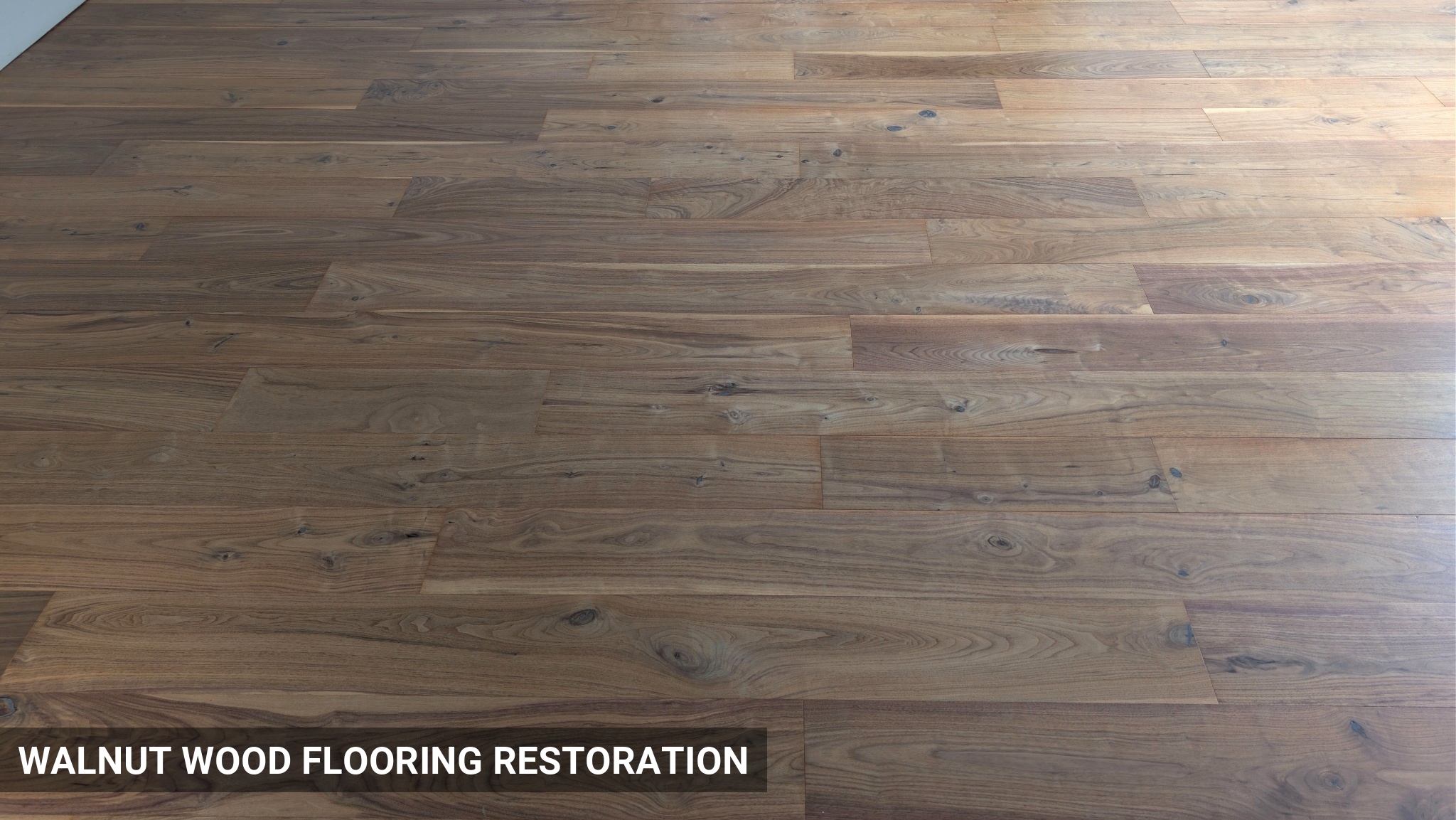 Beautifully Restored Walnut Wood Flooring in Hampstead