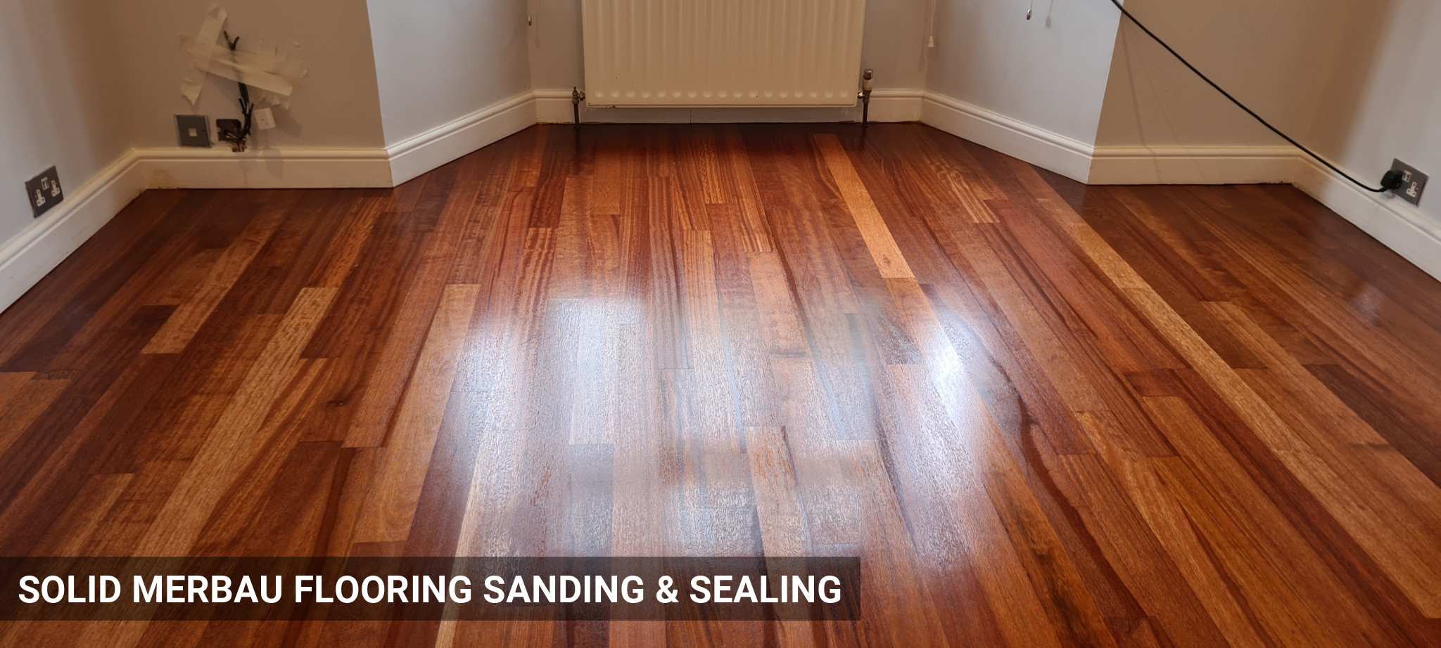 Solid Merbau Flooring Sanding & Sealing in Wimbledon