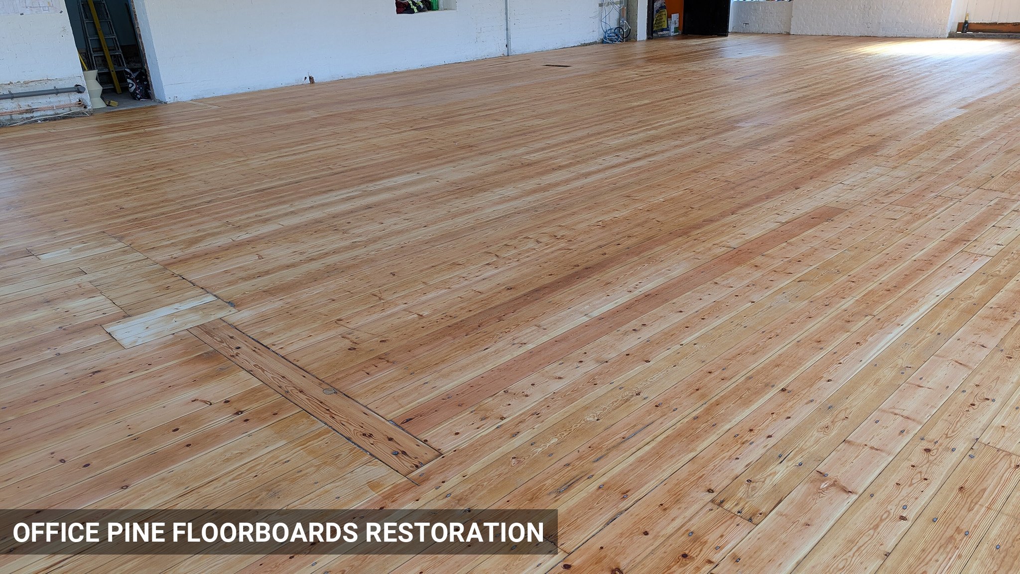 Original Pine Floorboards Restoration with Bona Traffic Raw in Shoreditch