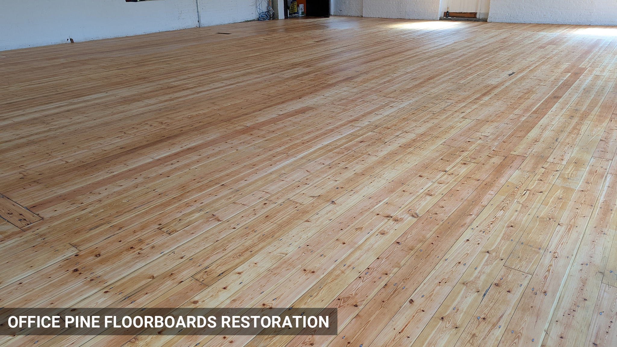 Original Pine Floorboards Restoration with Bona Traffic Raw in Shoreditch