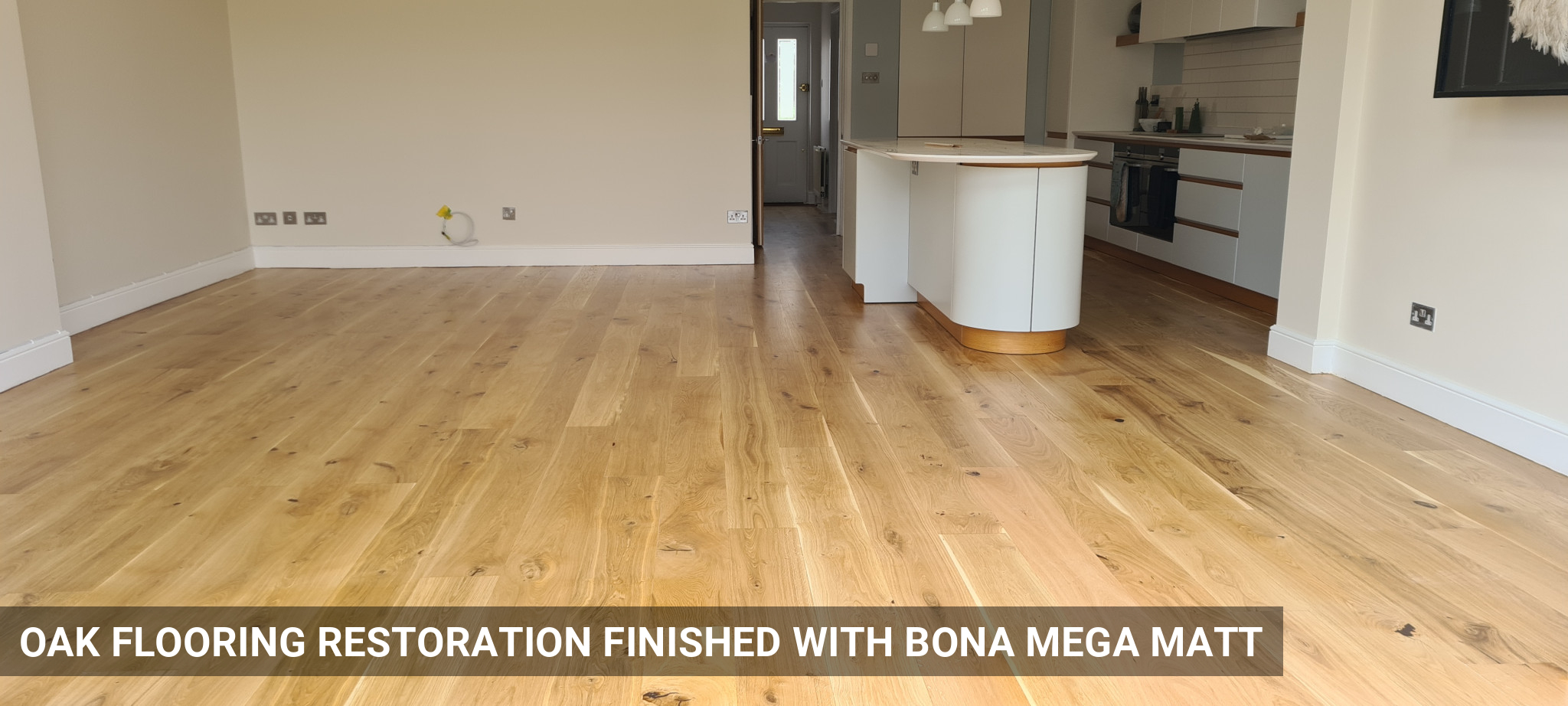 Oak Flooring Restoration Finished with Bona Mega Matt in St Albans