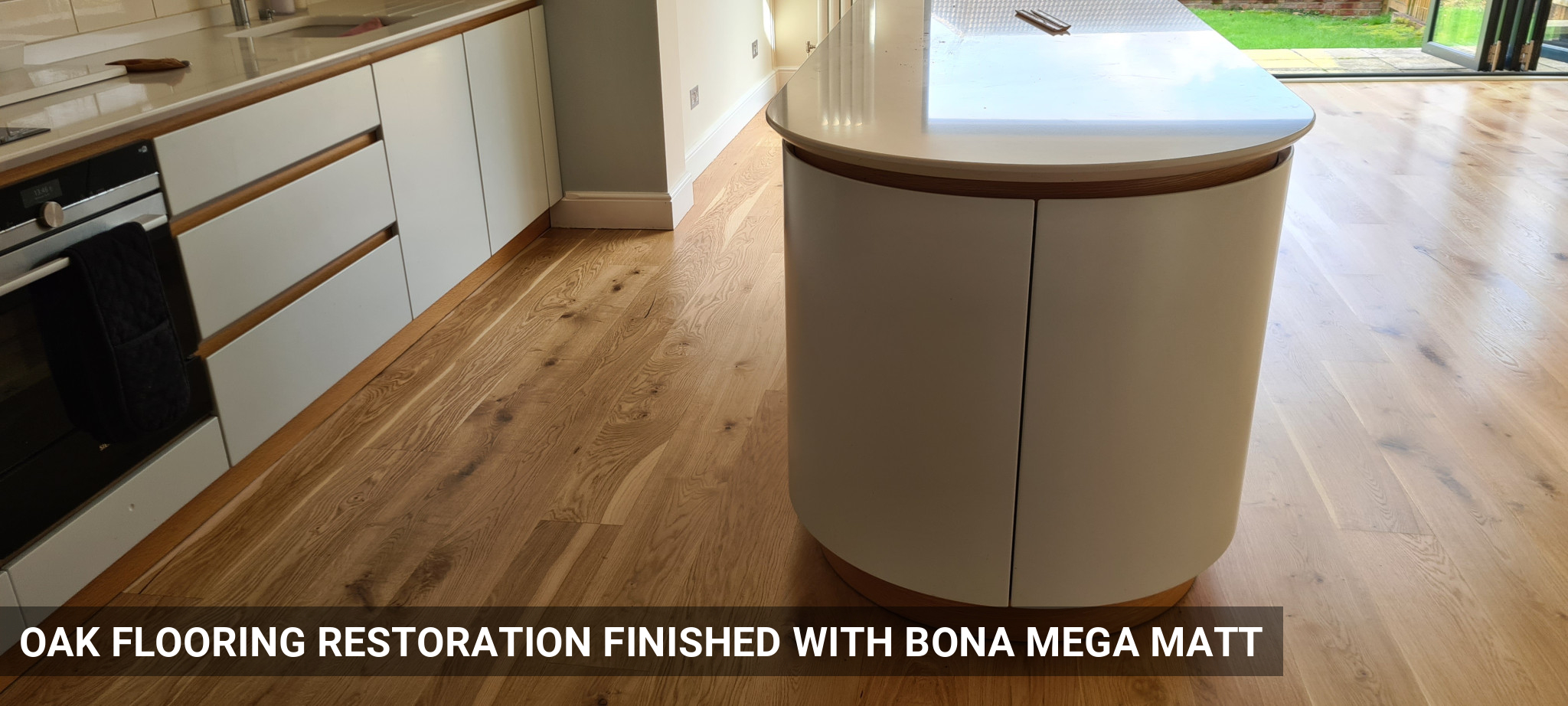Oak Flooring Restoration Finished with Bona Mega Matt in St Albans