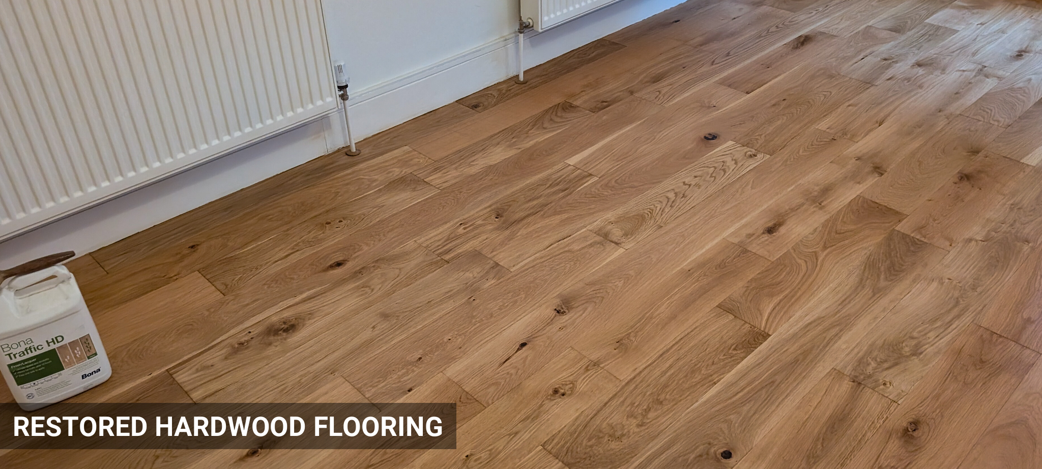 Full Solid Oak Flooring Restoration with Bona Traffic HD in Windsor