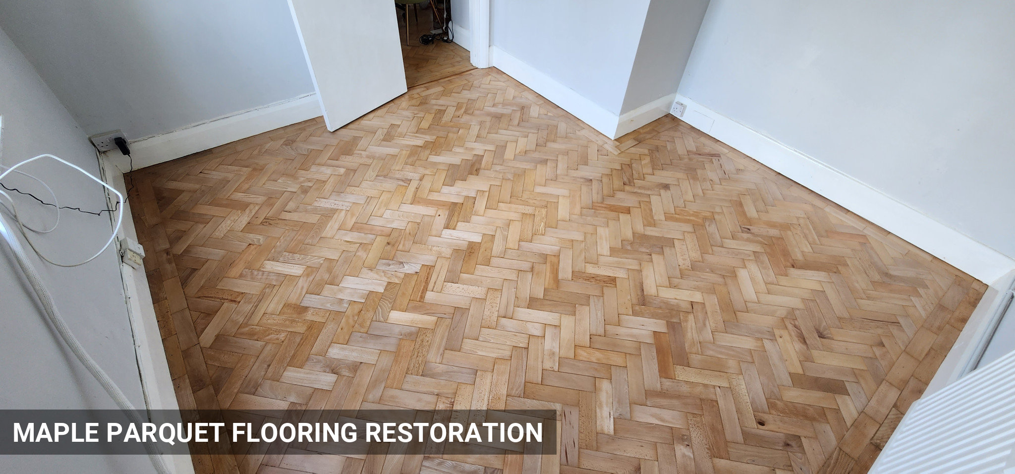Maple Parquet Wood Flooring Restoration in South Croydon