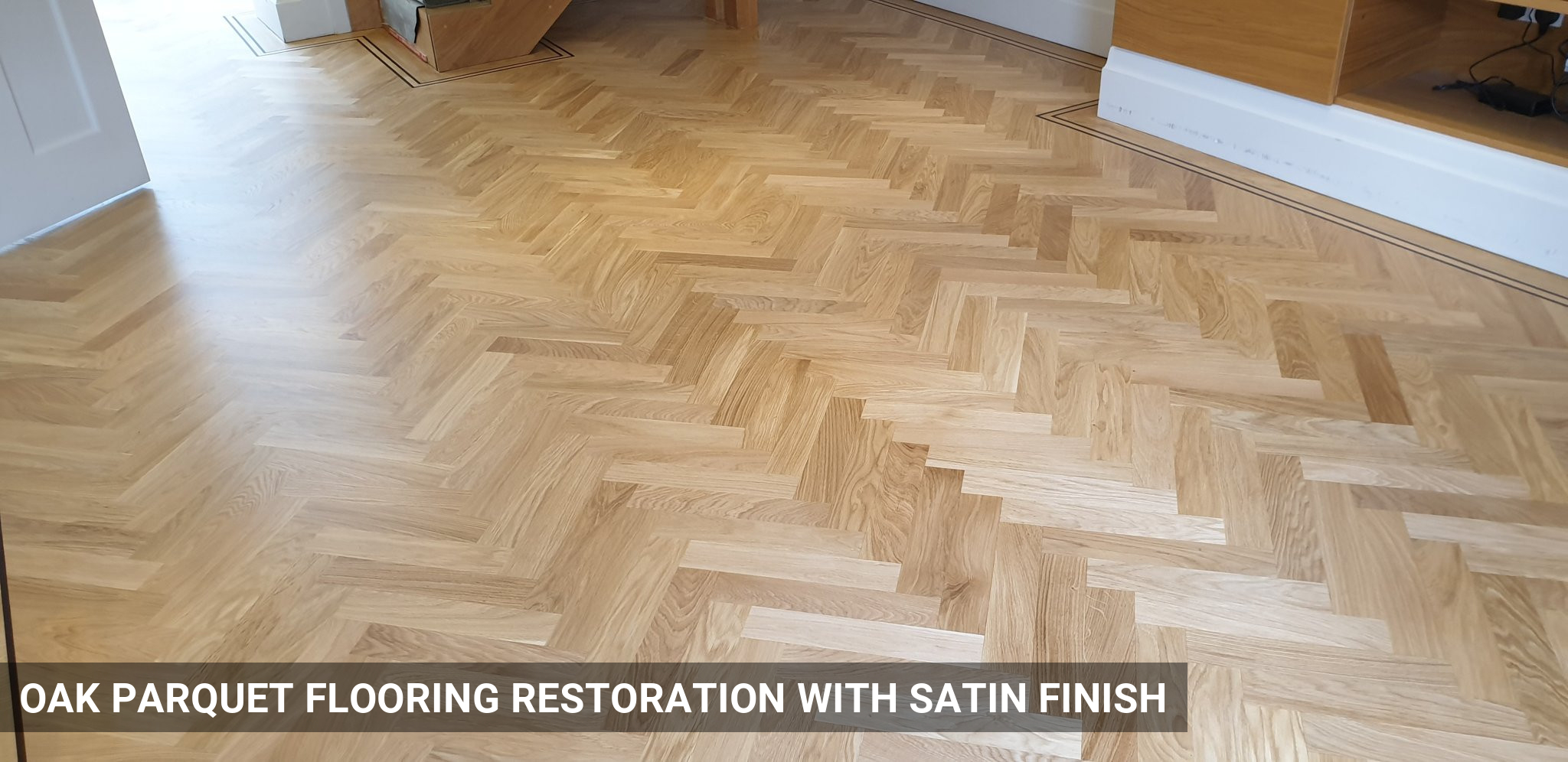 Oak Parquet Flooring Restoration with Satin Finish in Belgravia