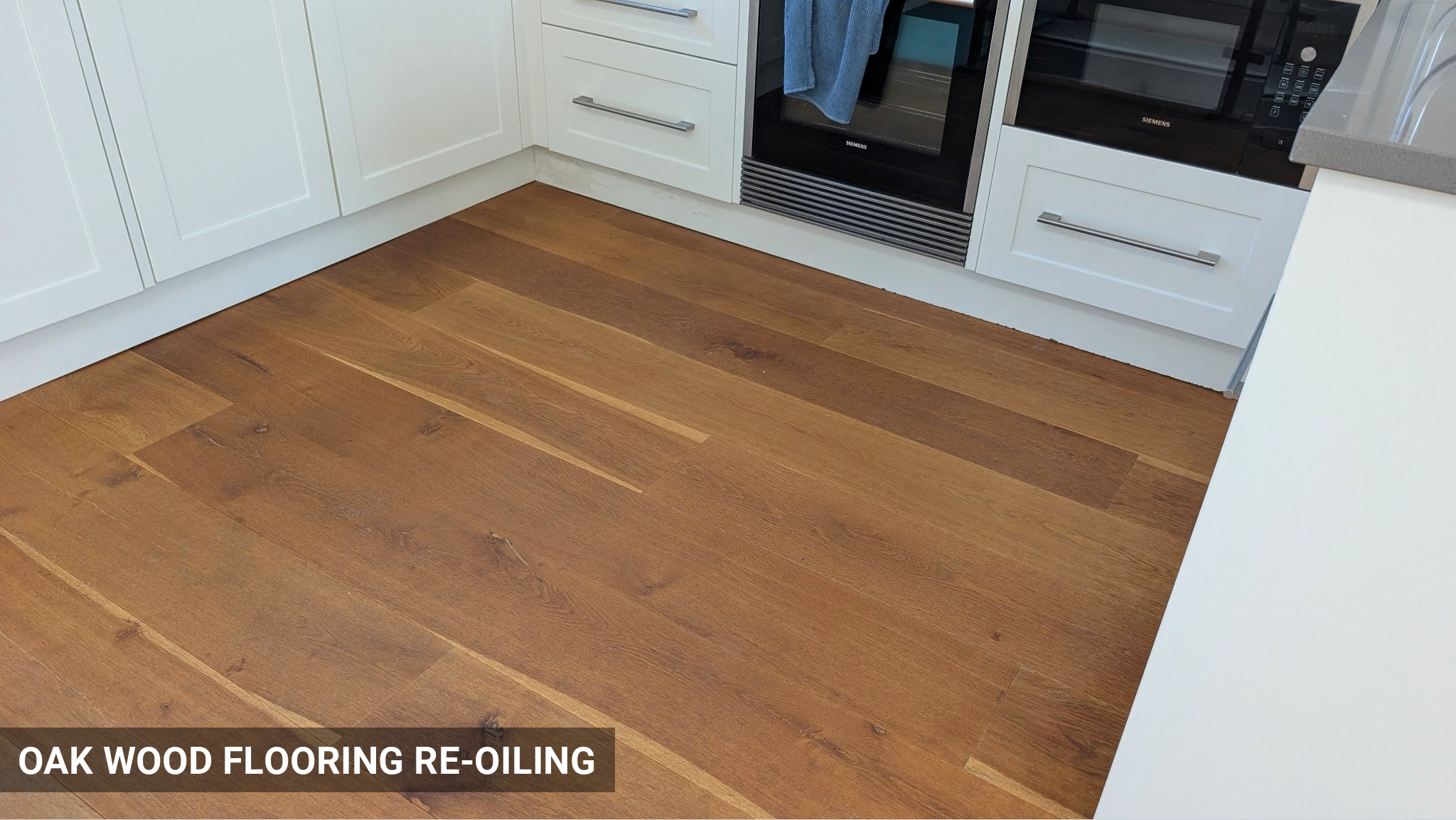 Oak Engineered Wood Flooring Re-Oiling in Pimlico