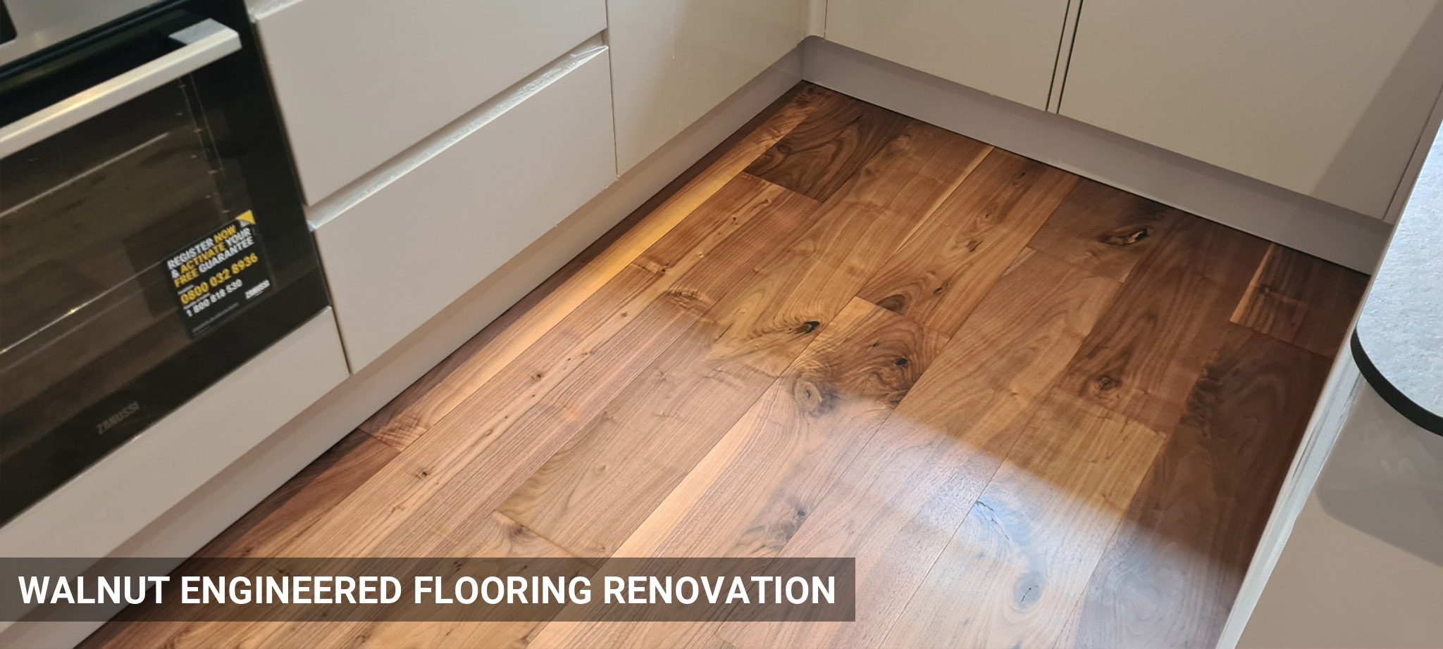 Walnut Engineered Flooring Renovation in Ealing