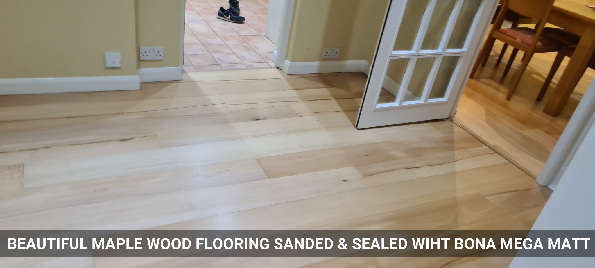 Beautiful Maple Wood Flooring Sanded & Sealed wiht Bona Mega Matt in Chigwell